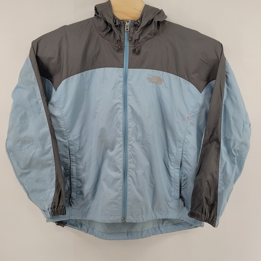 [READ] The North Face Windbreaker Jacket‎ Womens XL Blue Full Zip Hooded AAR1